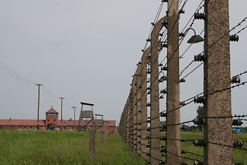 Image showing Birkenau fence