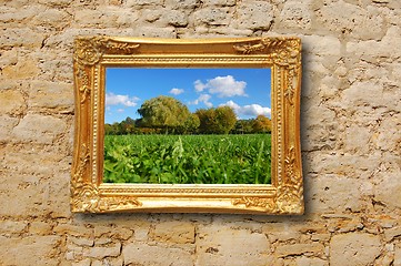 Image showing painting in image frame