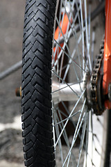Image showing Bike rear wheel