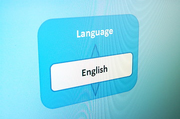Image showing select language