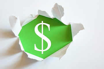 Image showing green money