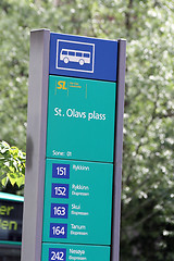 Image showing Bus stop, Oslo