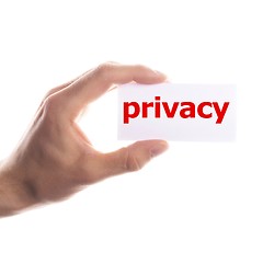 Image showing privacy