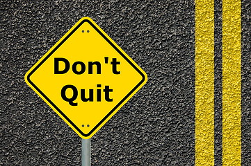 Image showing dont quit motivation