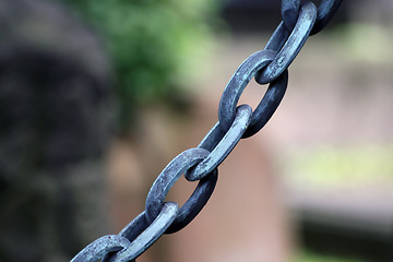 Image showing Massive metal chain