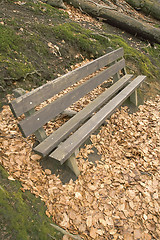 Image showing wooden bench