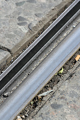 Image showing Tram rail in Oslo