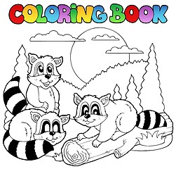 Image showing Coloring book with happy animals 3