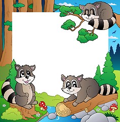 Image showing Frame with forest theme 4