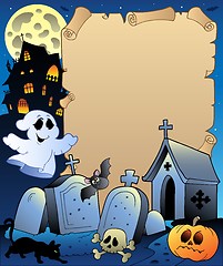Image showing Parchment with Halloween topic 2