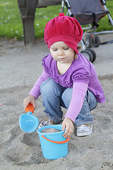 Image showing Little girl on playground