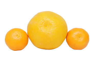 Image showing Orange and mandarins