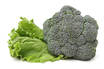 Image showing Broccoli and lettuce