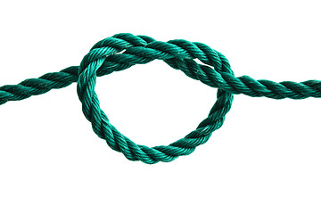 Image showing Rope with a heart shape knot