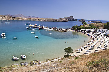 Image showing Lindos bay