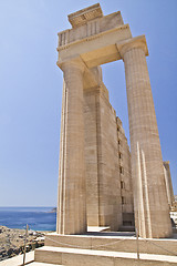 Image showing Ancient Temple ruins of Rhodes 