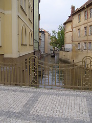 Image showing Bridge and water in Prague