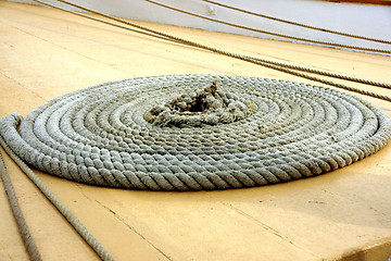 Image showing Boat rope