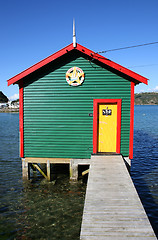 Image showing Boat shed