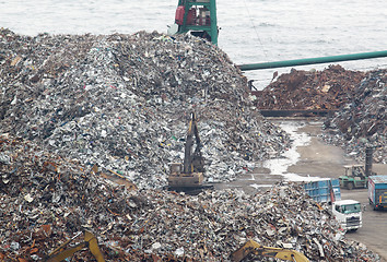 Image showing scrap yard recycling