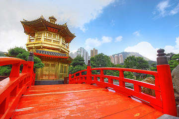 Image showing The Pavilion of Absolute Perfection in the Nan Lian Garden, Hong