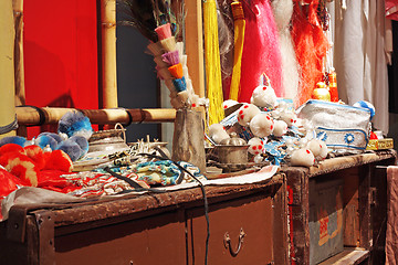 Image showing chinese opera dressing room