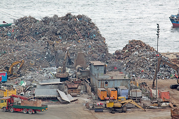 Image showing scrap yard recycling