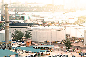 Image showing gas container and bridge 