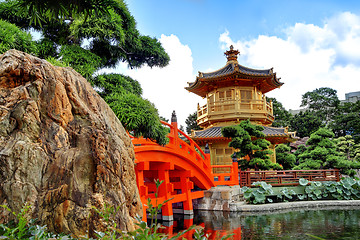 Image showing The Pavilion of Absolute Perfection in the Nan Lian Garden, Hong