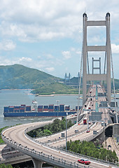 Image showing Tsing ma bridge