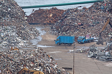 Image showing scrap yard recycling