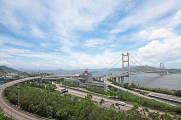 Image showing Tsing ma bridge