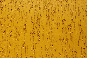 Image showing Ornamental yellow wall covering