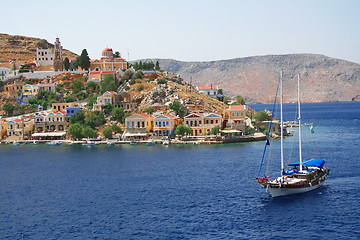 Image showing Greece. Aegean sea. Island Symi (Simi)