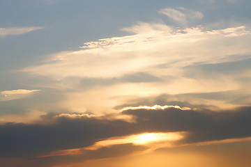 Image showing evening sky background