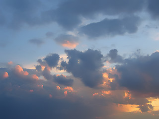 Image showing evening sky background