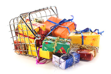Image showing Christmas shopping