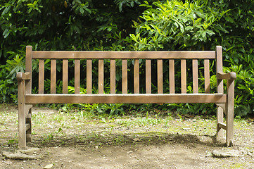 Image showing Empty bench in the park