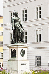 Image showing Mozart statue Salzburg