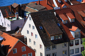 Image showing Roofs of small German town.