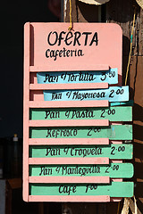 Image showing Menu sign