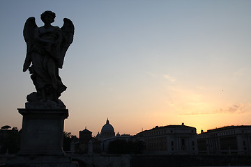 Image showing Rome sunset