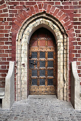 Image showing Malbork castle door