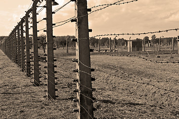 Image showing Auschwitz Birkenau concentration camp.