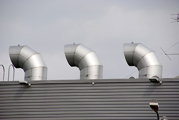 Image showing rooftop vents 