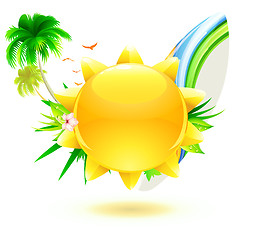 Image showing funky summer background