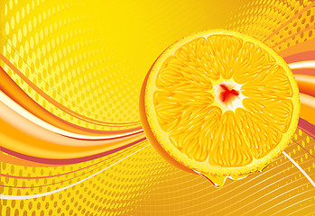 Image showing Fresh juicy orange