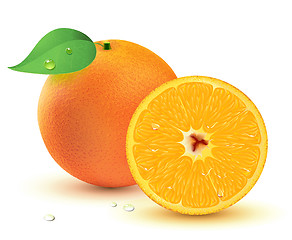 Image showing Fresh juicy oranges 