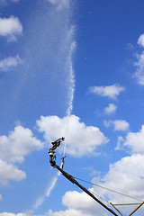 Image showing irrigation system for agriculture