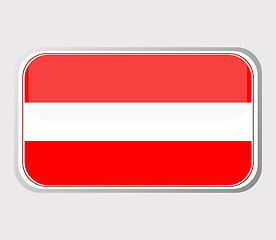 Image showing Flag of austria in the form. vector